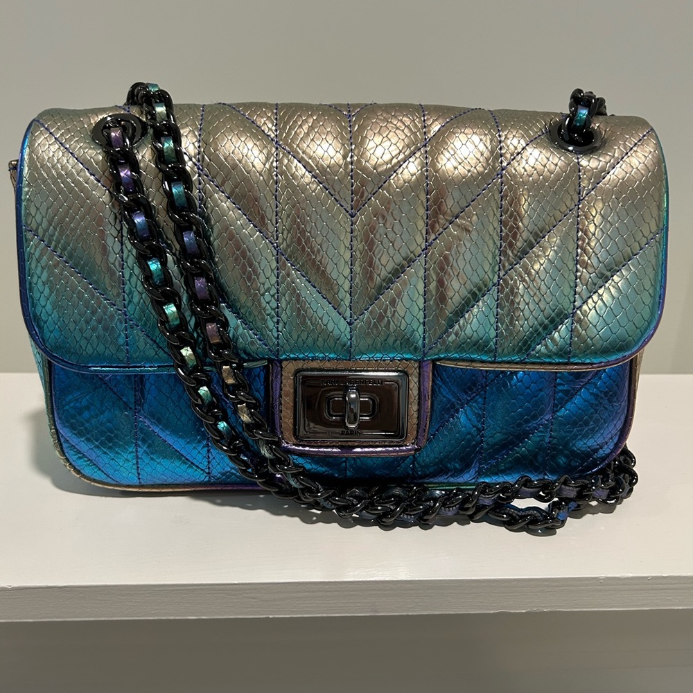 Karl Lagerfeld Paris Agyness (Mermaid Purse) Brand NEW must see gorgeous - Picture 13 of 15